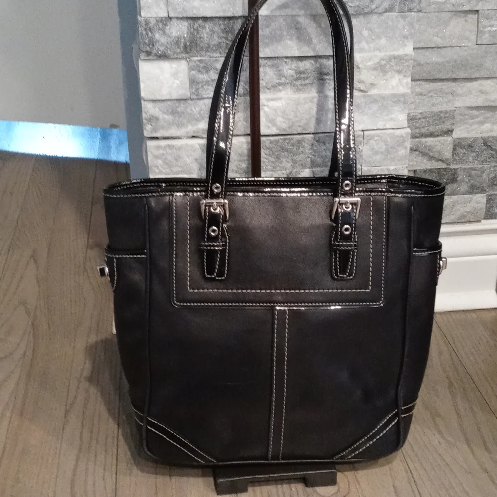 💝Coach Black leather purse Authentic - Picture 3 of 15